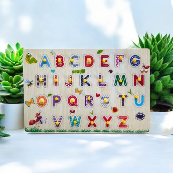 2 in 1 Alphabet Peg with Wipe-Clean Writing Practice Board - Image 4