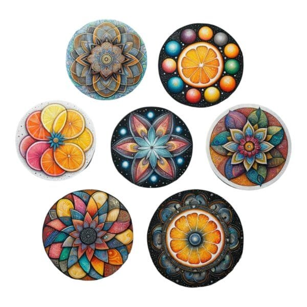 Craft Round Circle Shape MDF Plain Wood 4mmThickness (Set of 5). - Image 6