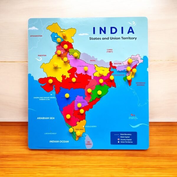 India Map & Continent Puzzle Combo Kit - Image 2