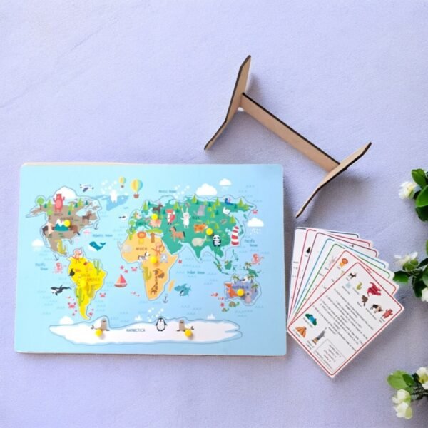 India Map & Continent Puzzle Combo Kit - Image 4
