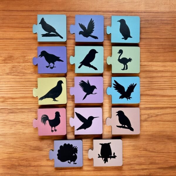 Birds Matching Shadow 2 Piece Puzzle - Image 3