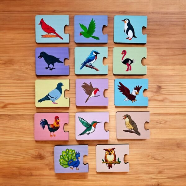 Birds Matching Shadow 2 Piece Puzzle - Image 2
