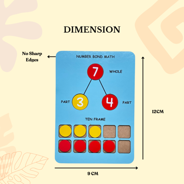 Number Bonds Math-Wipe And Clean Board - Image 2