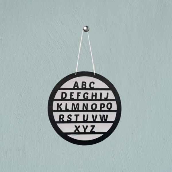 Alphabet Wall Decor-circle