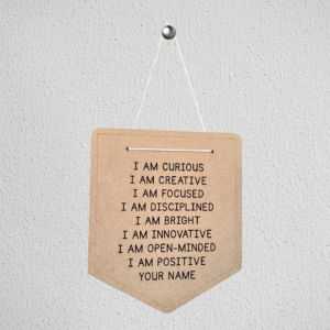 Wall decor -Affirmation Customized design with name