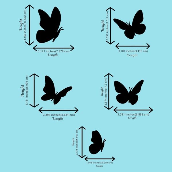 Butterfly Wall Decor Set 10 - Image 3