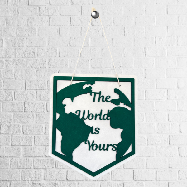 Wall decor -The world is yours