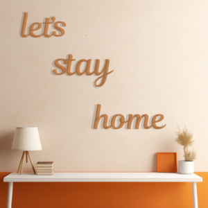 Wall decor  (let's stay home)