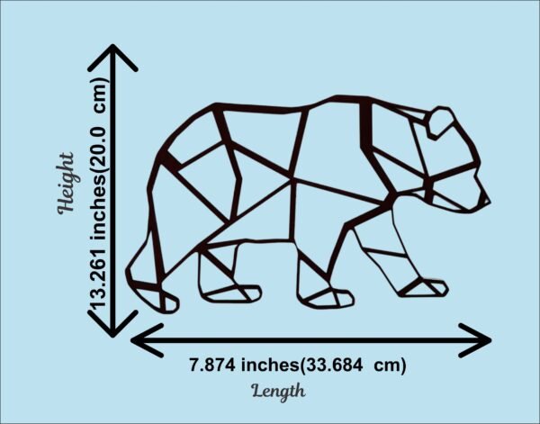 Geometric Wall Art-Bear - Image 2