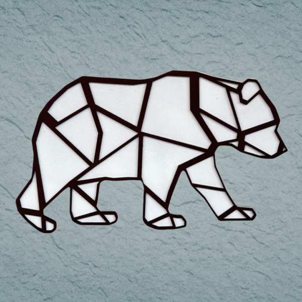 Geometric Wall Art-Bear