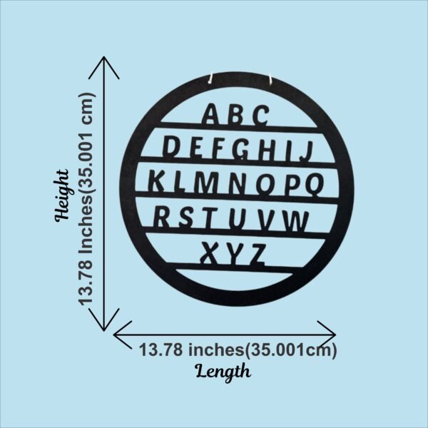 Alphabet Wall Decor-circle - Image 2