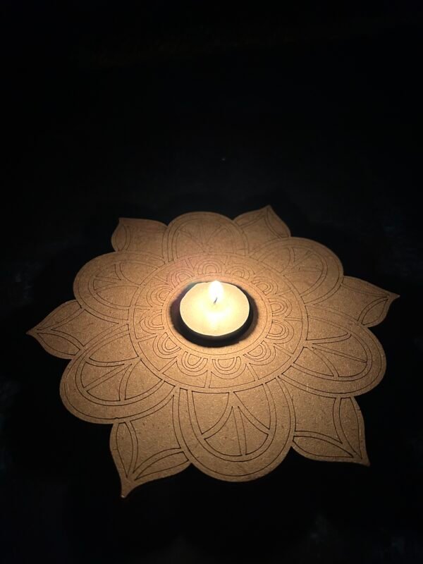 Candle HolderPre-Marked Mandala Style 4 - Image 4