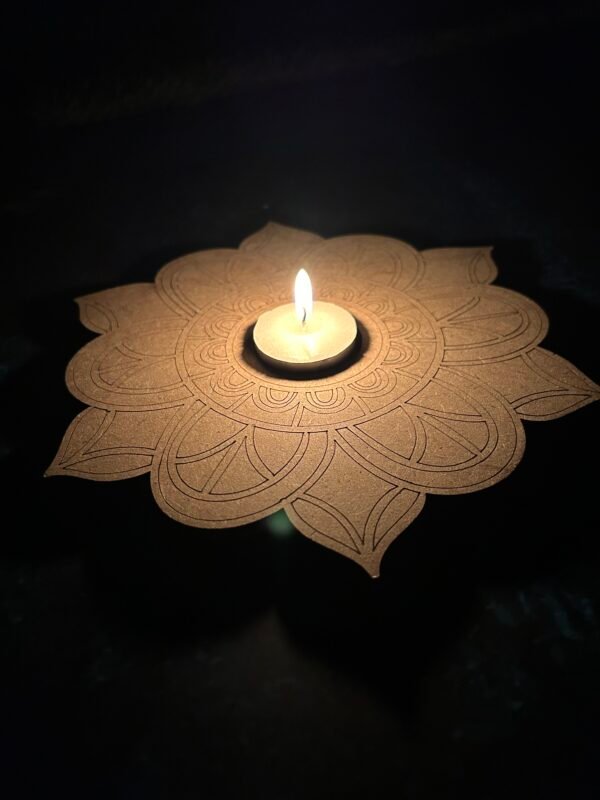 Candle HolderPre-Marked Mandala Style 4 - Image 3