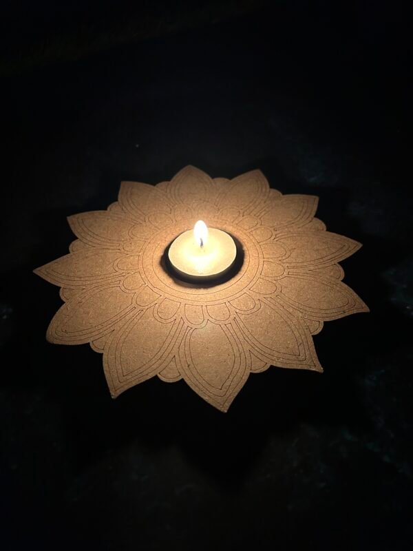 Candle Holder Pre-Marked Mandala Style 3 - Image 3