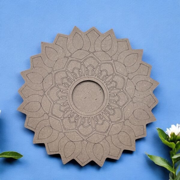 Candle Holder Pre-Marked Mandala Style 1