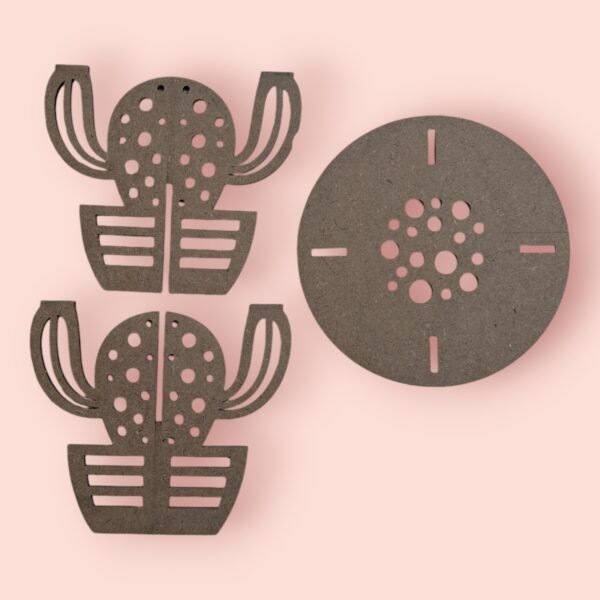 Candle Holder With Cactus Stand - Image 2