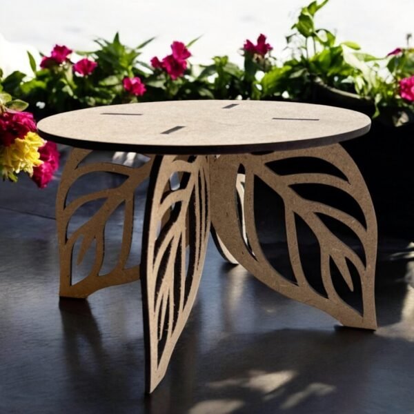 Candle Holder with Leaf Stand