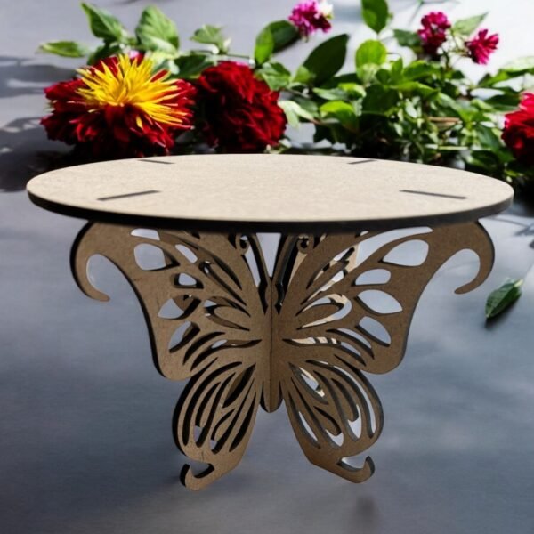 Candle Holder With Butterfly Stand 
