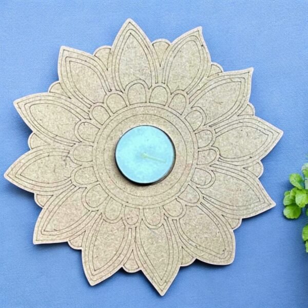 Candle Holder Pre-Marked Mandala Style 3