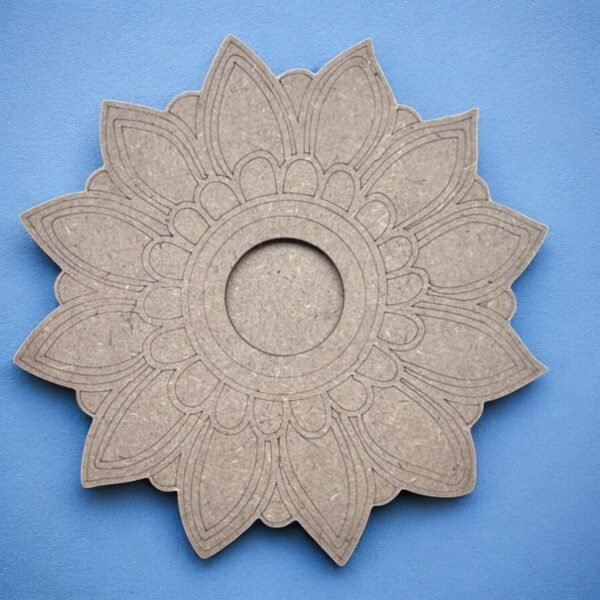 Candle Holder Pre-Marked Mandala Style 3 - Image 2
