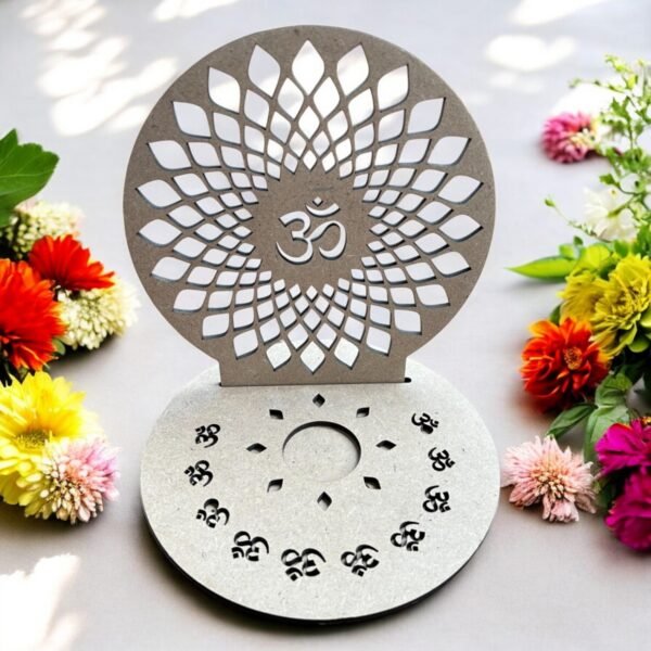 Candle Holder with Om Symbol Design 4 - Image 2