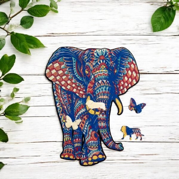 Family Jigsaw Puzzle- Elephant Design 2 - Image 2