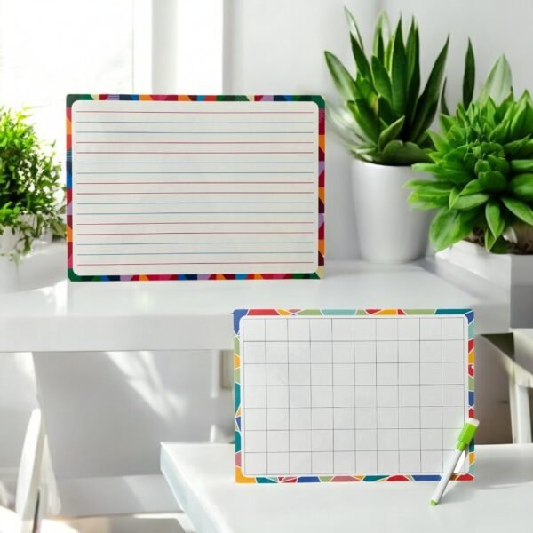 4-Line, Alphabet & Pattern Wipe and Clean Tracing Boards (Combo) - Image 2