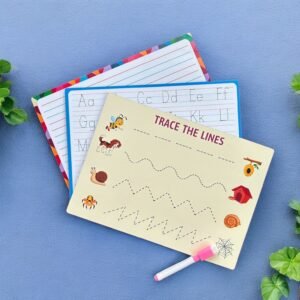 4-Line, Alphabet & Pattern Wipe and Clean Tracing Boards (Combo)