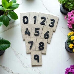 0-9 Sandpaper Flashcard