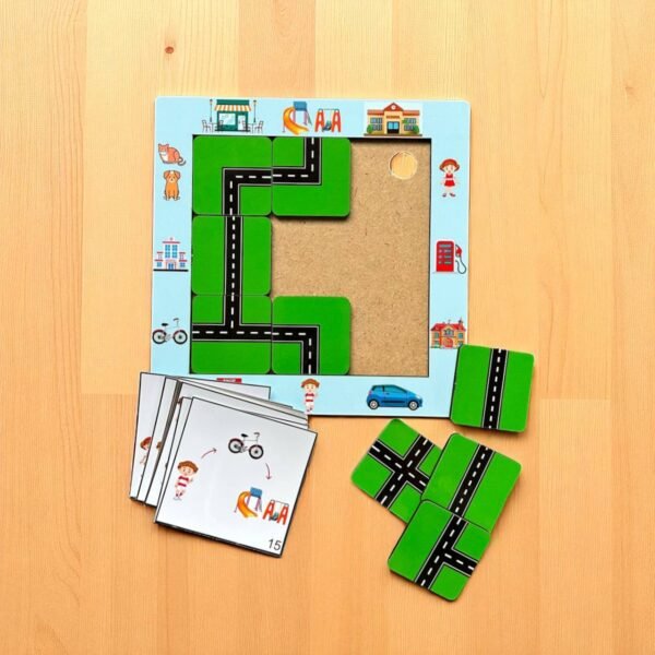 Road Map Maze Game