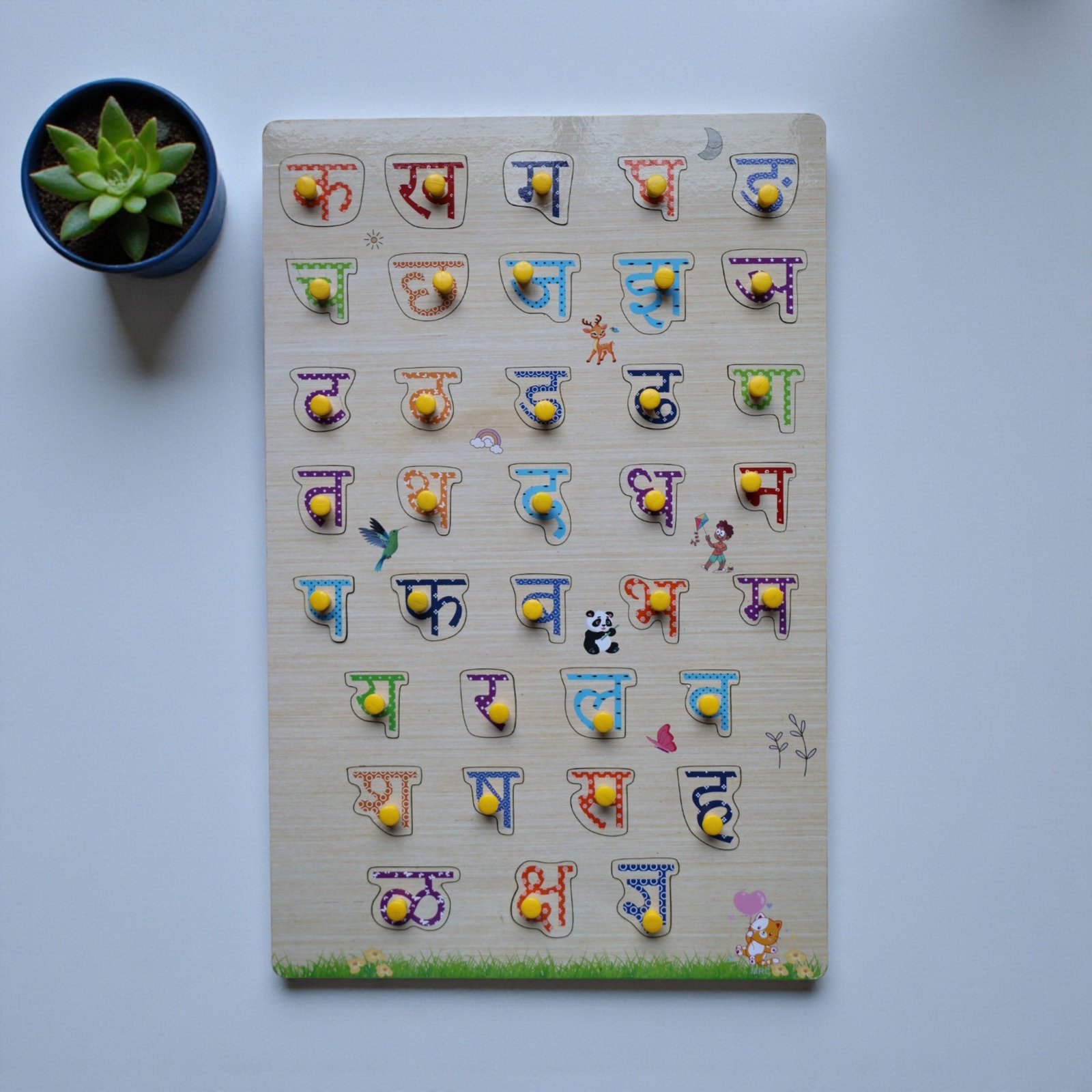 Marathi Consonants - Wipe And Clean Board