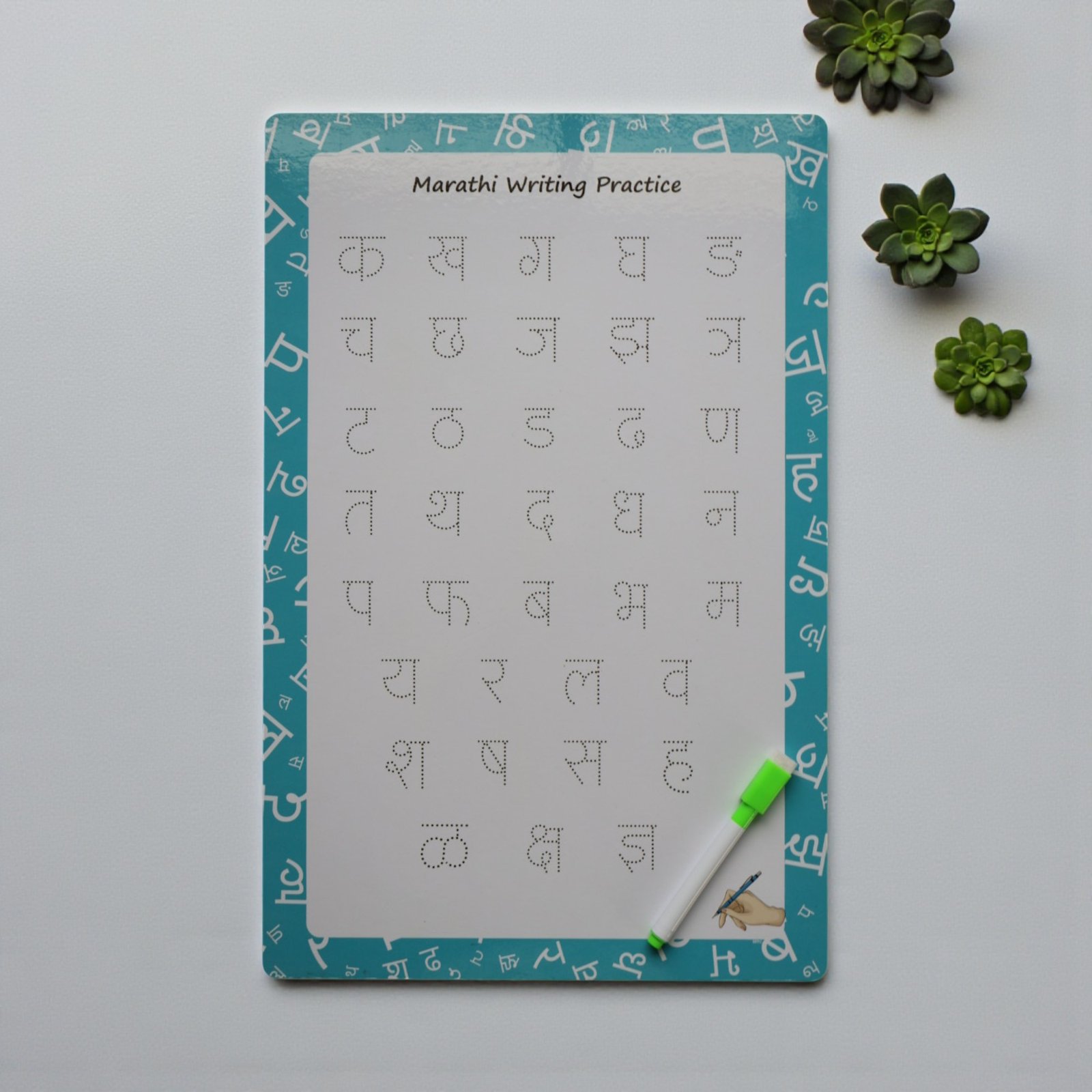 Marathi Consonants - Wipe And Clean Board - Image 3