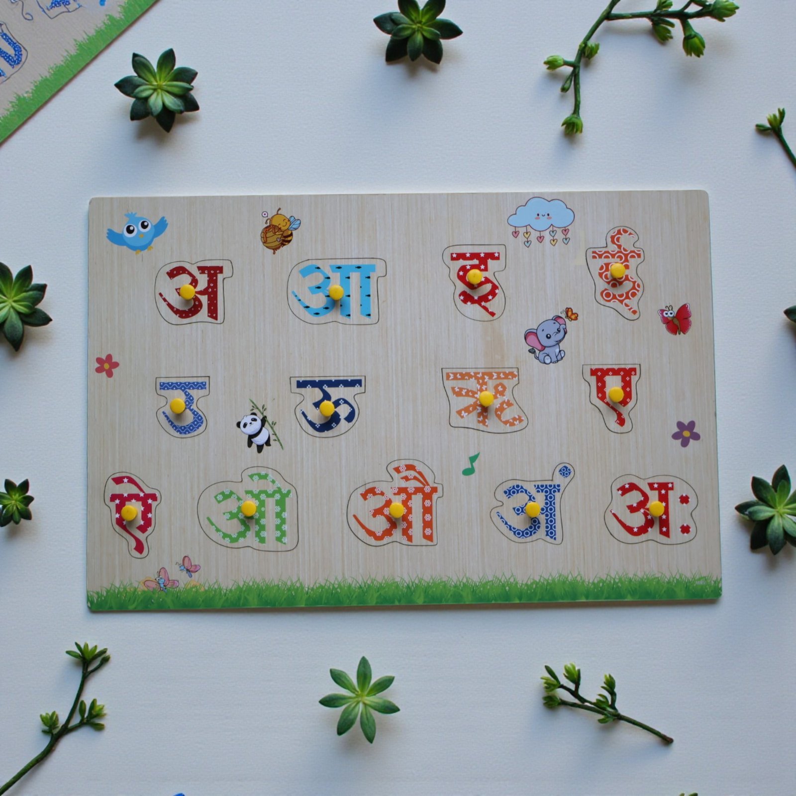 Marathi Vowels - Wipe And Clean Board