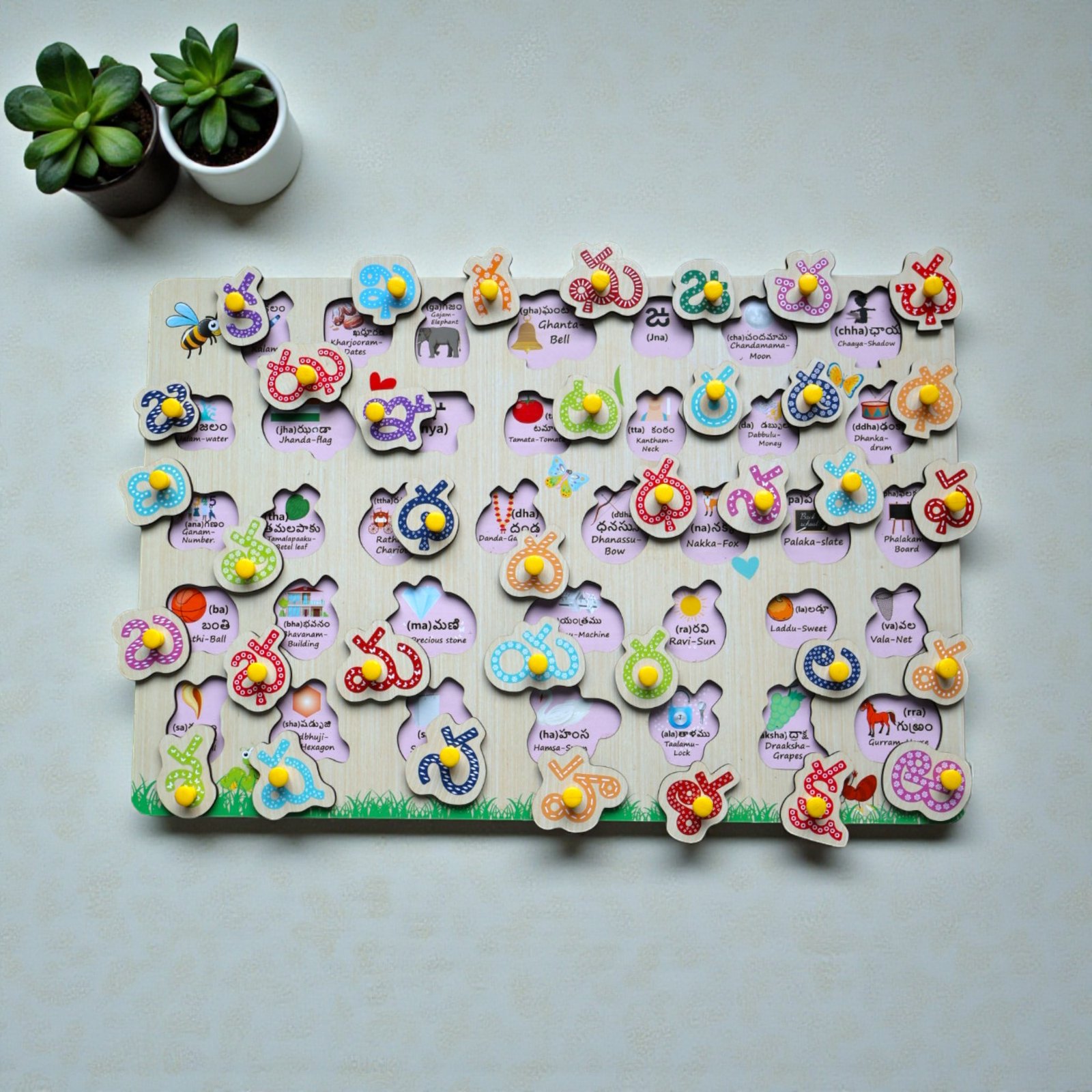 Telugu Consonants - Wipe And Clean Board - Image 2