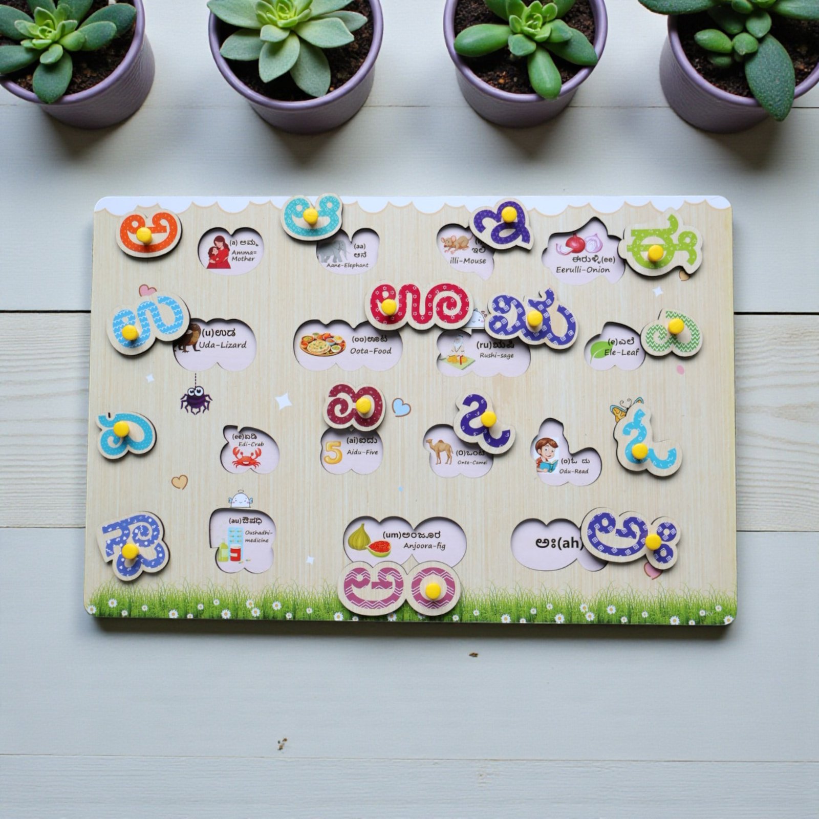 Kannada Vowels - Wipe And Clean Board - Image 2