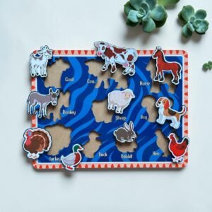 Farm Animal Slotted Puzzle