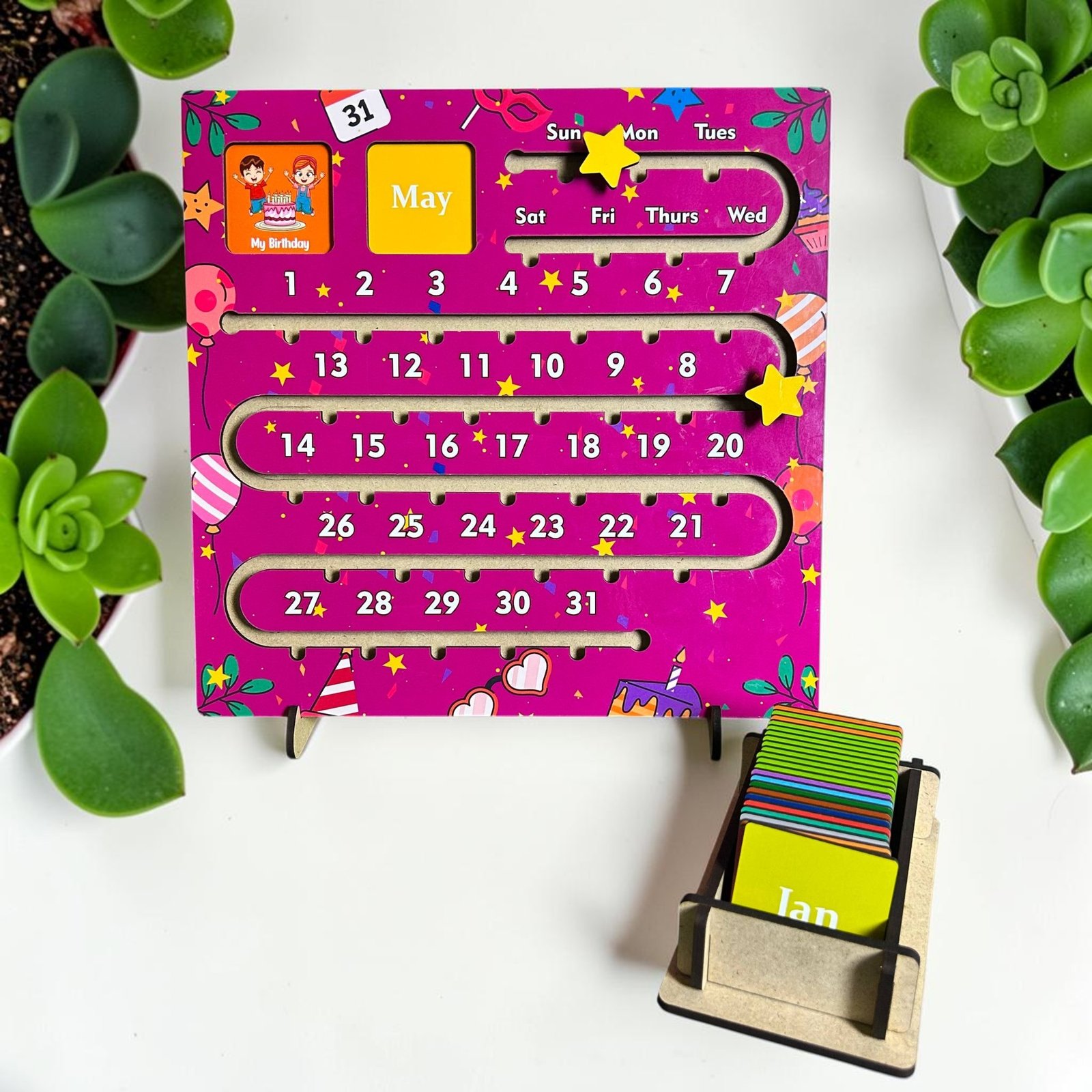 Sliding Calendar Board